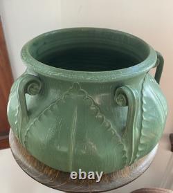 Ephraim Pottery LARGE Vase Arts & Crafts California Fiddlehead Ken Nekola Grueby