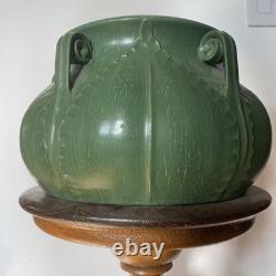 Ephraim Pottery LARGE Vase Arts & Crafts California Fiddlehead Ken Nekola Grueby