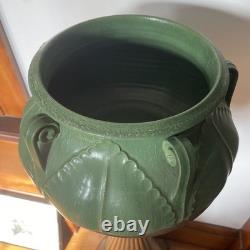 Ephraim Pottery LARGE Vase Arts & Crafts California Fiddlehead Ken Nekola Grueby