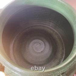 Ephraim Pottery LARGE Vase Arts & Crafts California Fiddlehead Ken Nekola Grueby