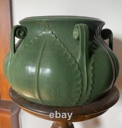 Ephraim Pottery LARGE Vase Arts & Crafts California Fiddlehead Ken Nekola Grueby