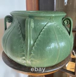 Ephraim Pottery LARGE Vase Arts & Crafts California Fiddlehead Ken Nekola Grueby