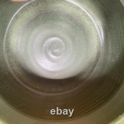 Ephraim Pottery LARGE Vase Arts & Crafts California Fiddlehead Ken Nekola Grueby