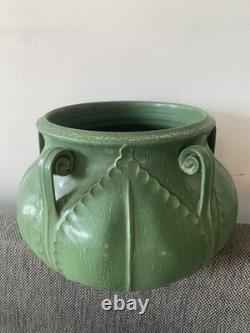 Ephraim Pottery LARGE Vase Arts & Crafts California Fiddlehead Ken Nekola Grueby