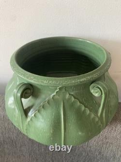 Ephraim Pottery LARGE Vase Arts & Crafts California Fiddlehead Ken Nekola Grueby
