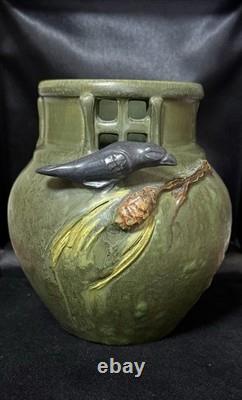 Ephraim Pottery Retired Rookery Vase. Studio Collection. Only 117 Created