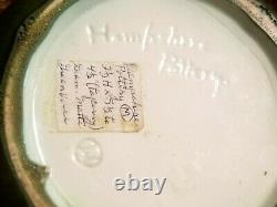 FINE ARTS & CRAFTS HAMPSHIRE POTTERY Sm TAPR BOWL MATTE GREEN EMORETTA ROBERTSON