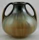 Fulper 6 Arts & Crafts Vase In Mahogany/green/amber Flambe Glaze C1917-1927