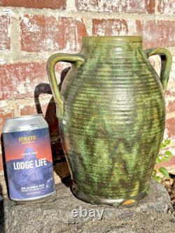 FULPER Colonial Ware Vase 9 h x 7 wide ARTS CRAFTS MISSION pottery green
