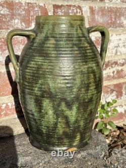 FULPER Colonial Ware Vase 9 h x 7 wide ARTS CRAFTS MISSION pottery green