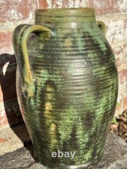 FULPER Colonial Ware Vase 9 h x 7 wide ARTS CRAFTS MISSION pottery green