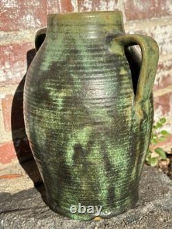 FULPER Colonial Ware Vase 9 h x 7 wide ARTS CRAFTS MISSION pottery green