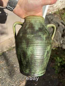 FULPER Colonial Ware Vase 9 h x 7 wide ARTS CRAFTS MISSION pottery green