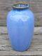 Fulper Pottery Crystalline Blue Flambe 6 Vase Oval Ink Mark Arts & Crafts 1909