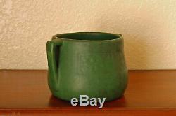 Fantastic Antique Weller Pottery Arts Crafts Bedford Matte Green 2-Handled Bowl