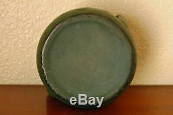 Fantastic Antique Weller Pottery Arts Crafts Bedford Matte Green 2-Handled Bowl