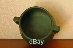 Fantastic Antique Weller Pottery Arts Crafts Bedford Matte Green 2-Handled Bowl