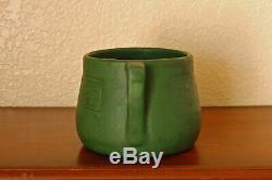 Fantastic Antique Weller Pottery Arts Crafts Bedford Matte Green 2-Handled Bowl