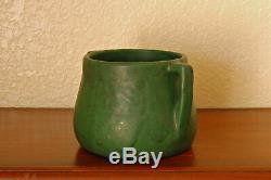 Fantastic Antique Weller Pottery Arts Crafts Bedford Matte Green 2-Handled Bowl