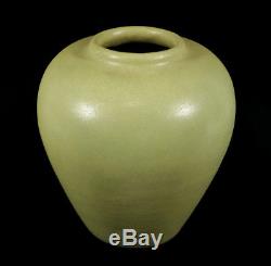 Fine Authentic Teco Antique Matte Green Arts & Crafts Era American Pottery Vase