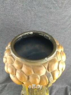 Fine Large Austrian Secessionist Arts & Crafts Pottery Amphora Vase Signed