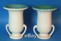 Fine Pair of Art Deco Rookwood Arts & Crafts Pottery Vases MINT! Dated 1929
