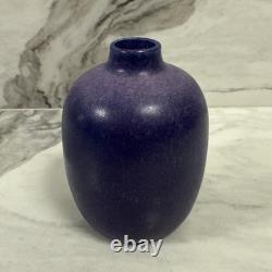 Fine Quality Handmade Purple Small Art Pottery Cabinet Vase Artist Signed