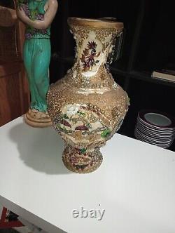 Folk Art Vintage Vase Arts And Crafts Pottery