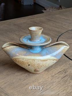 Frank Phillips Ashland Oregon Studio Pottery Candle Holder Pond Farm VTG 60's-70