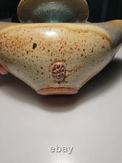 Frank Phillips Ashland Oregon Studio Pottery Candle Holder Pond Farm VTG 60's-70