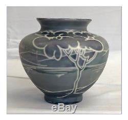 Fraunfelter Arts and Crafts vase decorated by John Lessell Landscape Design