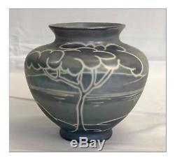 Fraunfelter Arts and Crafts vase decorated by John Lessell Landscape Design