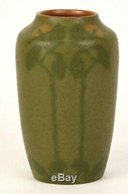 Frederick Walrath 7.75 Tall Arts & Crafts Decorated Vase