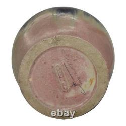Fulper 1909-17 Arts And Crafts Pottery Black Blue Pink Glaze Ceramic Vase 578