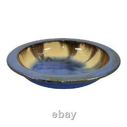 Fulper 1909-17 Arts And Crafts Pottery Chinese Blue Flambe Ceramic Bowl 410