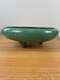 Fulper 1909-17 Arts & Crafts Pottery Green Brown Crystalline Three Footed Bowl 4