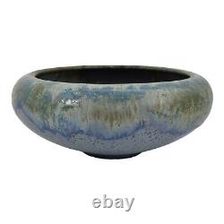 Fulper 1909-17 Vintage Arts And Crafts Pottery Blue Flambe Ceramic Bowl 437