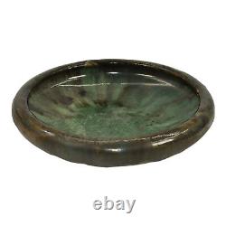 Fulper 1910-16 Vintage Arts And Crafts Pottery Green Glaze Ceramic Bowl 027