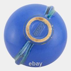 Fulper 1917-1923 Arts And Crafts Pottery Green Blue Drip Glaze Ceramic Vase 594