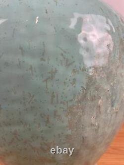 Fulper 1917-1927 Arts And Crafts Pottery Green Crystalline Ceramic Urn Vase 490