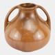 Fulper 1917-1934 Arts And Crafts Pottery Copper Brown Ceramic Handled Vase 642