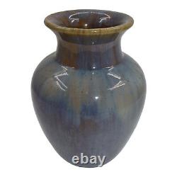 Fulper 1917-27 Arts And Crafts Pottery Brown Blue Flambe Glaze Ceramic Vase 537