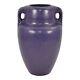 Fulper 1917-27 Vintage Arts And Crafts Pottery Mottled Purple Ceramic Vase 585