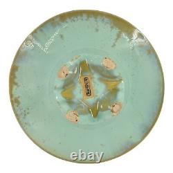 Fulper 1917-34 Arts And Crafts Pottery Crystalline Green Footed Ceramic Bowl 447