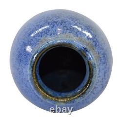 Fulper 1917-34 Arts And Crafts Pottery Mottled Blue Ceramic Vase 839