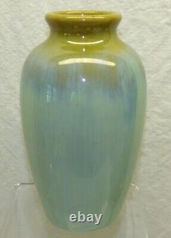 Fulper Art Pottery 7 7/8 Vase Flambe Drip Blended Glaze Antique Arts & Crafts