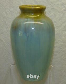 Fulper Art Pottery 7 7/8 Vase Flambe Drip Blended Glaze Antique Arts & Crafts