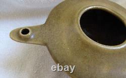 Fulper Art Pottery Aladdin Oil Lamp & Rare Arts Crafts Design Metal Handle