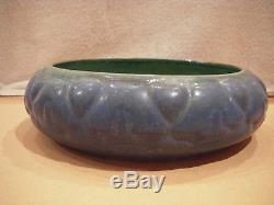 Fulper Art Pottery Arts And Crafts Bowl-blue Matte Glaze