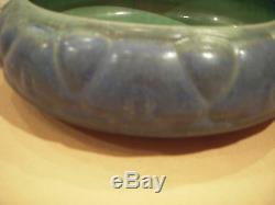 Fulper Art Pottery Arts And Crafts Bowl-blue Matte Glaze